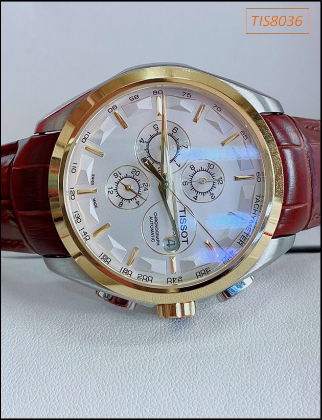 dong-ho-nam-tissot-day-da-nau-6-kim-mat-trang-vang-gold-luxury-dep-gia-re-timesstore-vn
