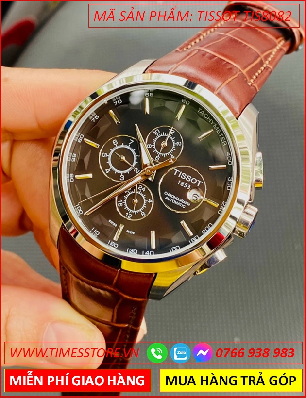 dong-ho-nam-tissot-automatic-mat-den-6-kim-day-nau-timesstore-vn