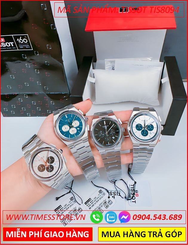 dong-ho-nam-tissot-prx-mat-den-chronograph-6-kim-day-kim-loai-timesstore-vn