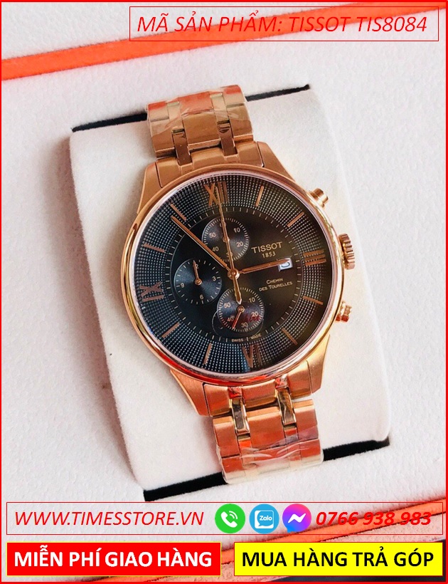 dong-ho-nam-tissot-t009-mat-den-6-kim-day-rose-gold-timesstore-vn