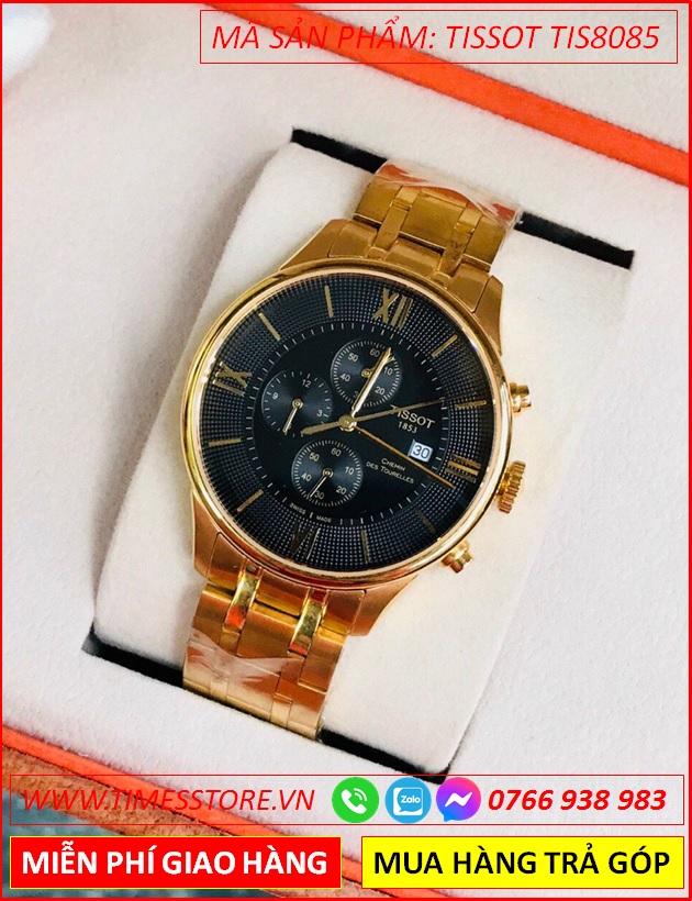 dong-ho-nam-tissot-t009-mat-den-6-kim-day-vang-gold-timesstore-vn