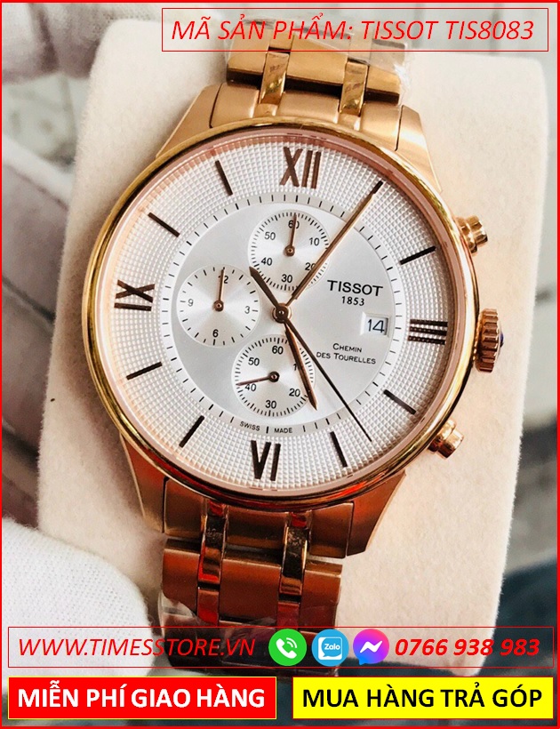 dong-ho-nam-tissot-t009-mat-trang-6-kim-day-rose-gold-timesstore-vn