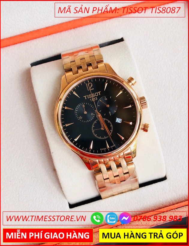 dong-ho-nam-tissot-tradition-mat-den-day-rose-gold-timesstore-vn