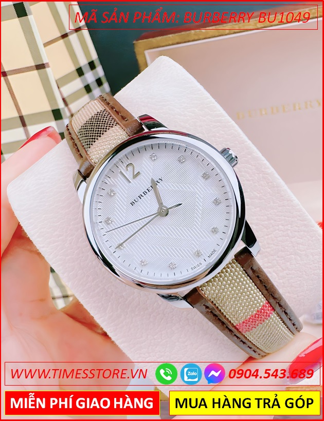 dong-ho-nu-burberry-mat-tron-trang-day-da-caro-nau-timesstore-vn