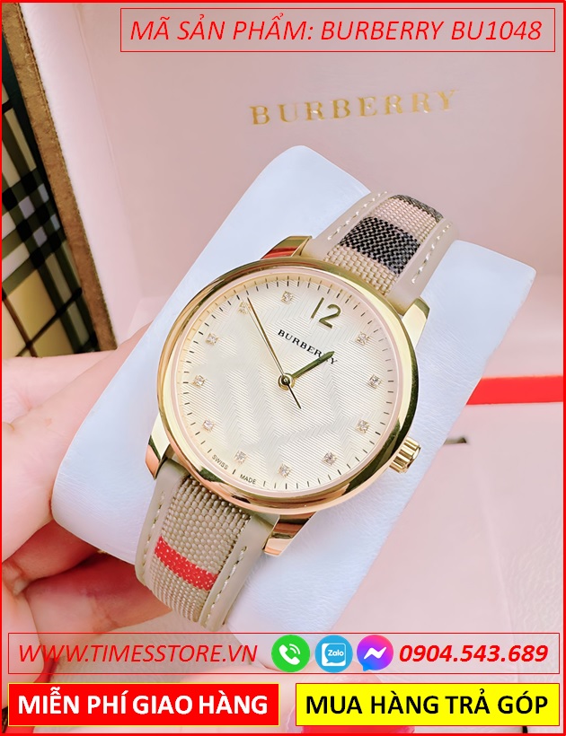 dong-ho-nu-burberry-mat-tron-vang-gold-day-da-caro-nude-timesstore-vn