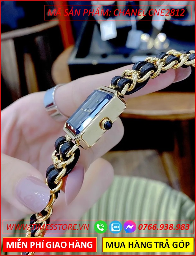 dong-ho-nu-chanel-premiere-chain-mat-chu-nhat-den-day-xich-gold-timesstore-vn