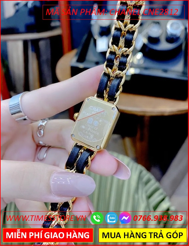 dong-ho-nu-chanel-premiere-chain-mat-chu-nhat-den-day-xich-gold-timesstore-vn