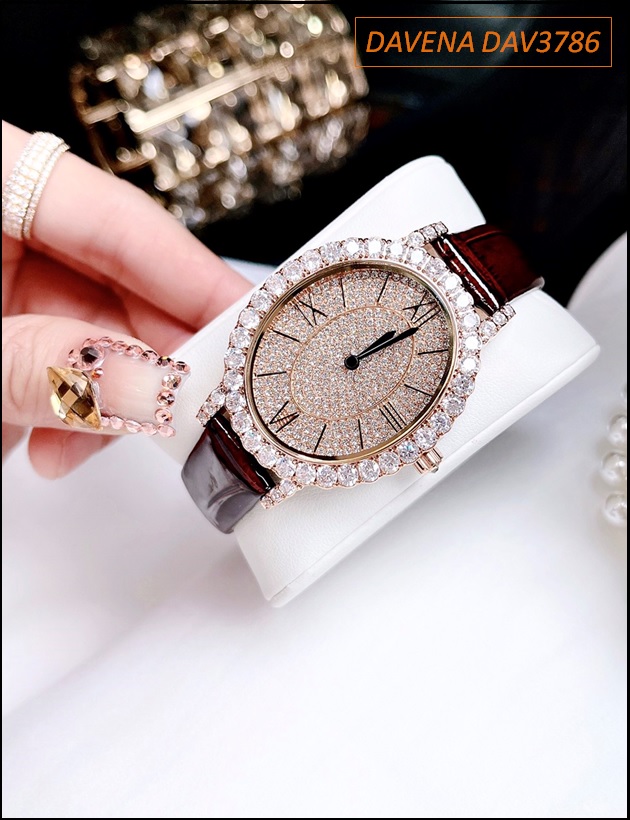 dong-ho-nu-davena-mat-elip-dinh-da-swarovski-rose-gold-day-nau-do-gia-re-timesstore-vn