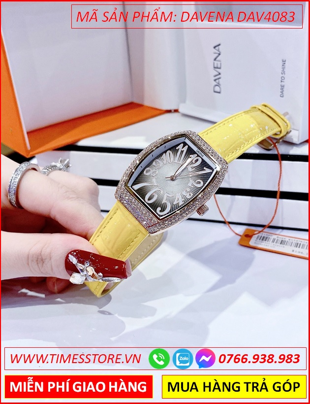 dong-ho-nu-davena-mat-oval-dinh-da-rose-gold-day-da-vang-timesstore-vn