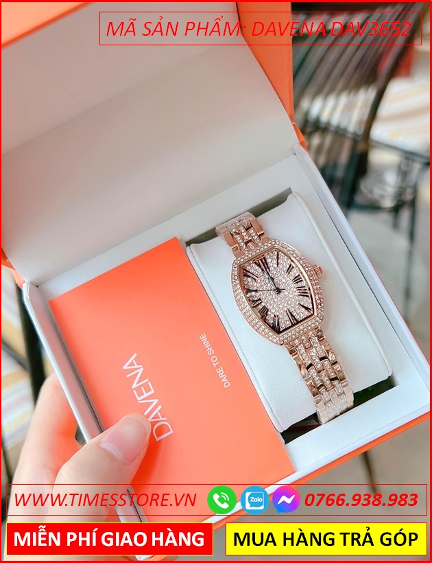 dong-ho-nu-davena-mat-oval-full-da-day-rose-gold-timesstore-vn