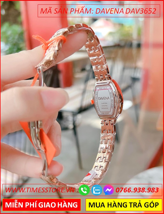 dong-ho-nu-davena-mat-oval-full-da-day-rose-gold-timesstore-vn