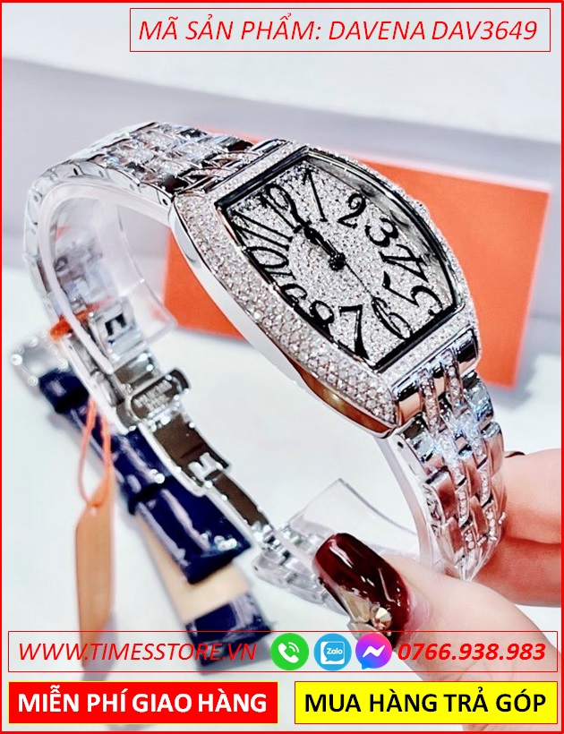 dong-ho-nu-davena-mat-oval-full-da-swarovski-day-kim-loai-timesstore-vn