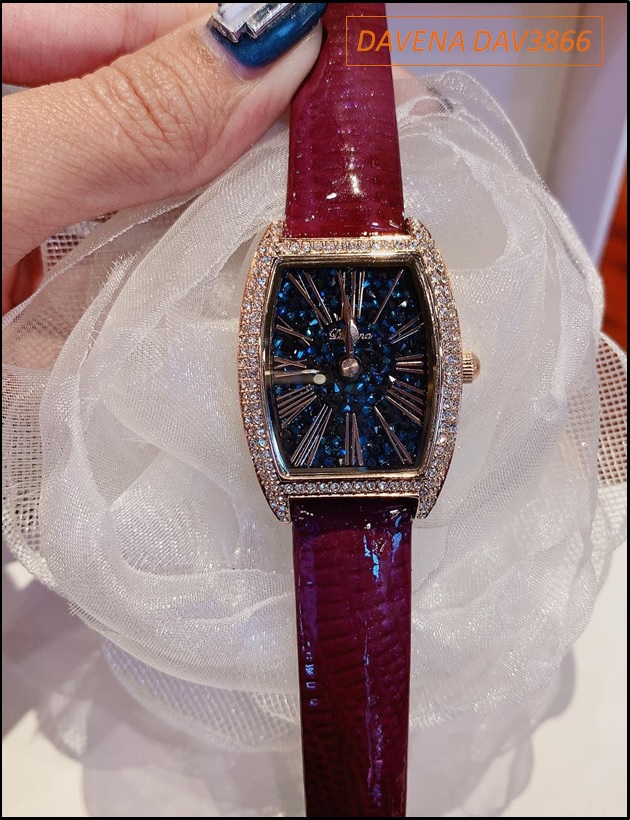 dong-ho-nu-davena-mat-oval-xanh-dinh-da-swarovski-rose-gold-day-da-do-man-dep-gia-re-timesstore-vn