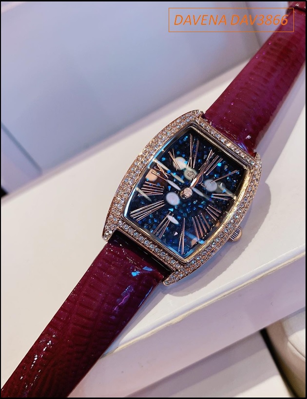 dong-ho-nu-davena-mat-oval-xanh-dinh-da-swarovski-rose-gold-day-da-do-man-dep-gia-re-timesstore-vn