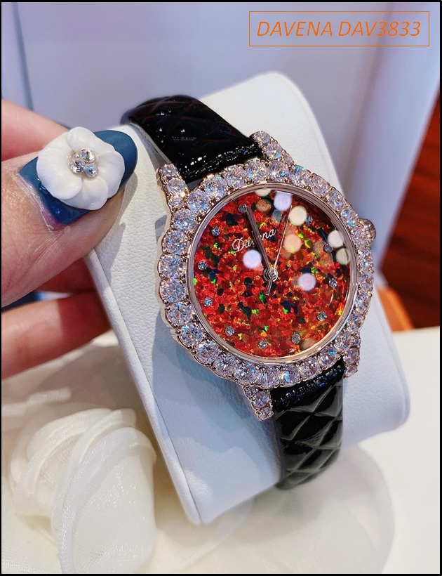 dong-ho-nu-davena-day-da-den-mat-tron-do-dinh-da-swarovski-rose-gold-dep-gia-re-timesstore-vn