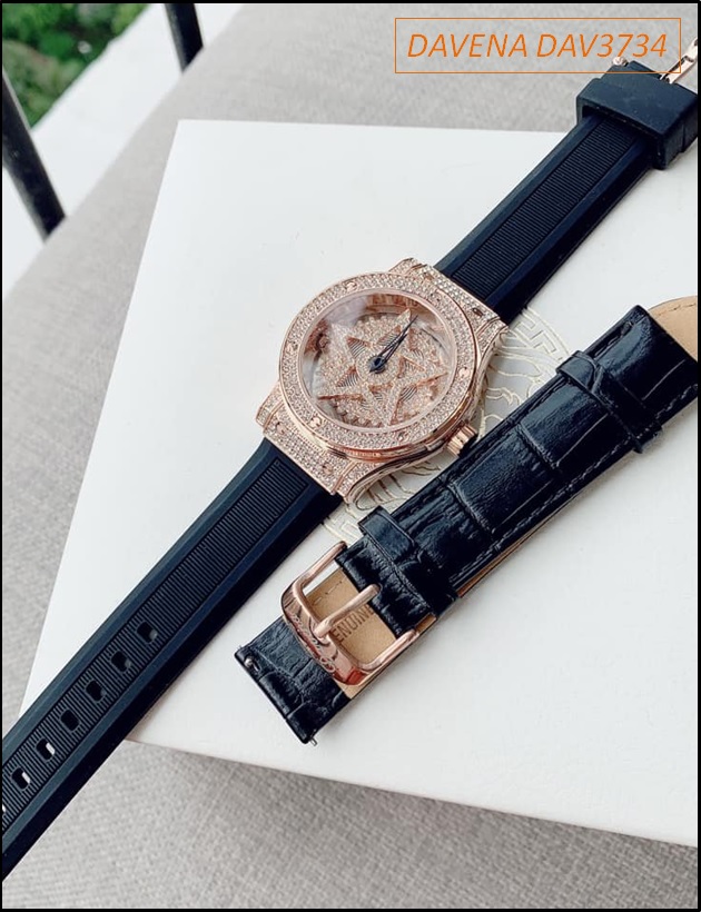 dong-ho-nu-davena-mat-xoay-ngoi-sao-5-canh-da-swarovski-rose-gold-day-silicone-timesstore-vn