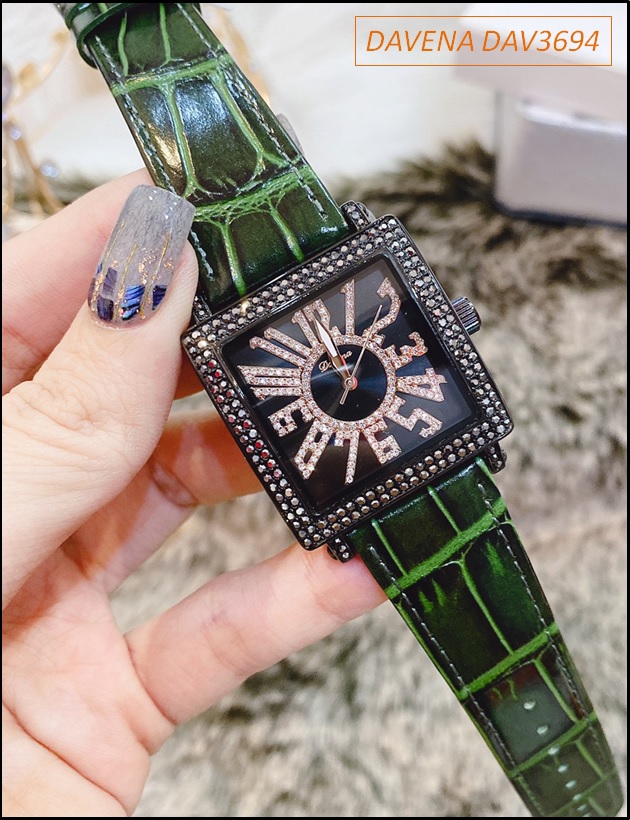 dong-ho-nu-davena-mat-vuong-da-swarovski-day-da-xanh-la-dep-timesstore-vn