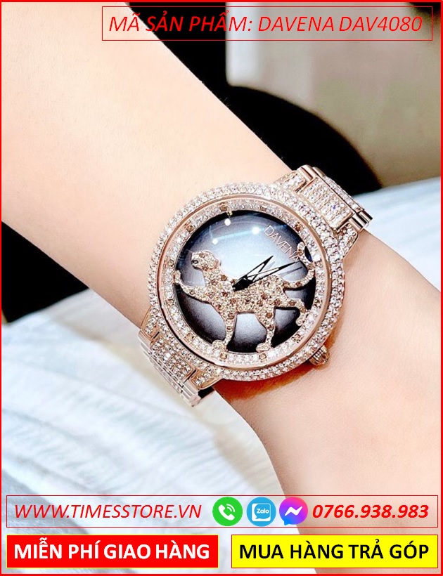 dong-ho-nu-davena-mat-xoay-con-bao-day-kim-loai-rose-gold-timesstore-vn