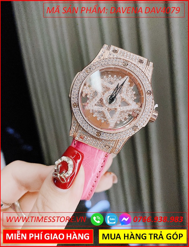 dong-ho-nu-davena-ngoi-sao-xoay-swarovski-rose-gold-day-da-hong-timesstore-vn