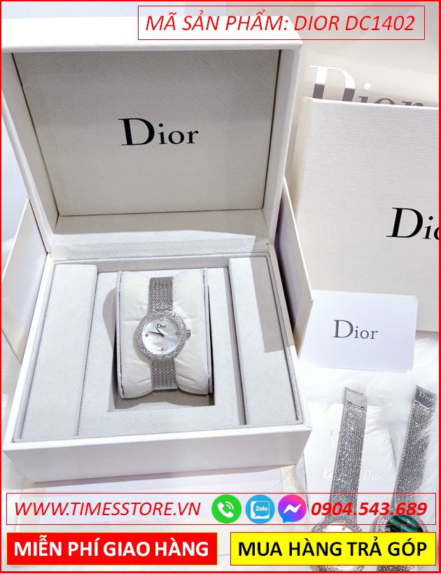 dong-ho-nu-dior-satine-mat-trang-xa-cu-day-mesh-luoi-timesstore-vn