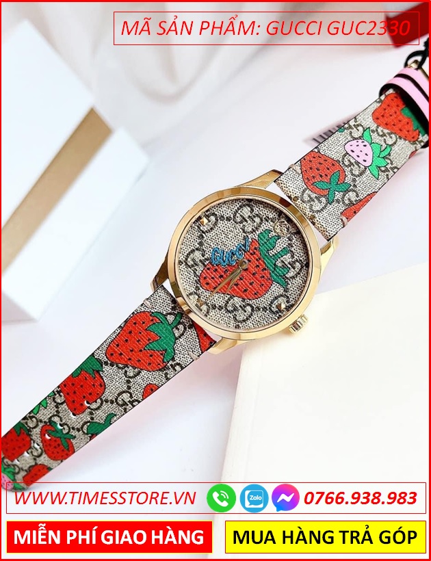 dong-ho-nu-gucci-g-timeless-strawberry-mat-tron-day-da-timesstore-vn