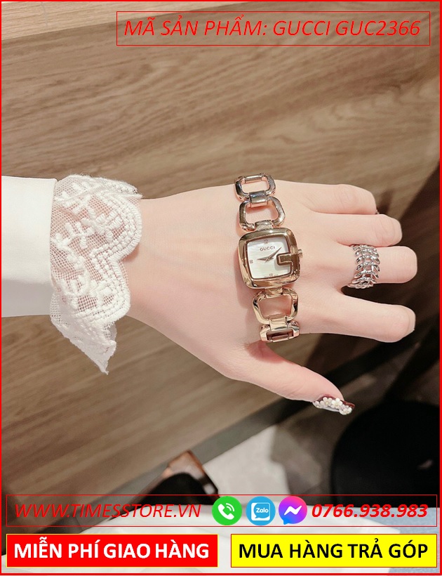 dong-ho-nu-gucci-mat-vuong-trang-lac-tay-rose-gold-timesstore-vn