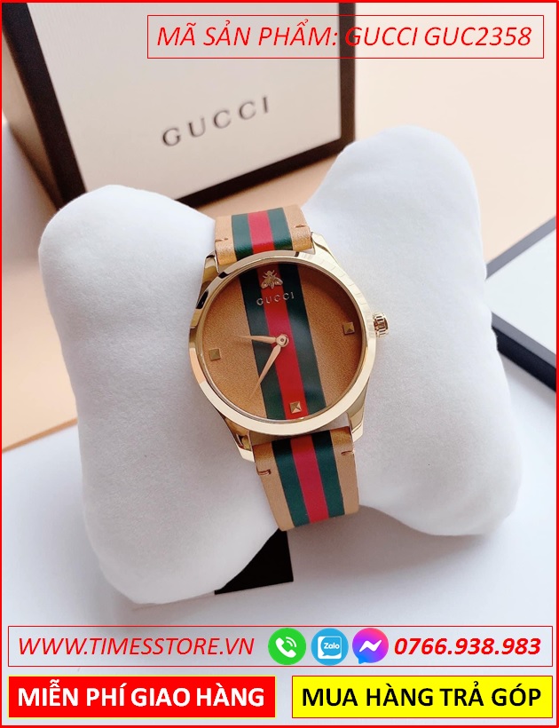 dong-ho-nu-gucci-timeless-mat-tron-vang-gold-day-da-nau-bo-timesstore-vn