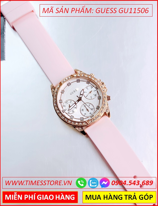 dong-ho-nu-guess-gemini-mat-dinh-da-rose-gold-day-sillicone-hong-timesstore-vn