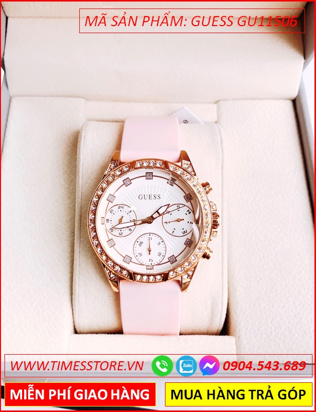 dong-ho-nu-guess-gemini-mat-dinh-da-rose-gold-day-sillicone-hong-timesstore-vn