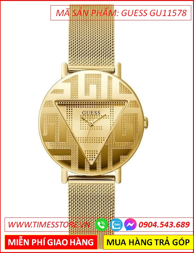 dong-ho-nu-guess-lady-mat-tron-day-mesh-luoi-vang-gold-timesstore-vn