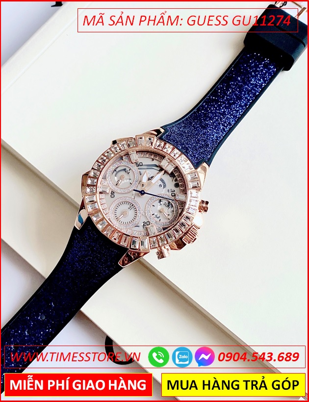 dong-ho-nu-guess-mat-tron-chronograph-dinh-da-swarovski-rose-gold-day-cao-su-nhu-xanh-thoi-trang-dep-timesstore-vn