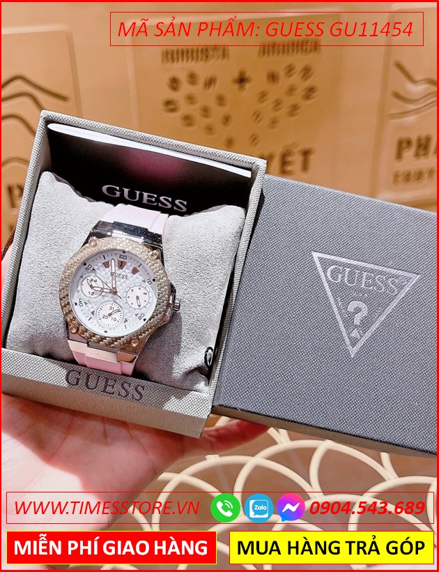 dong-ho-nu-guess-mat-tua-hublot-day-silicone-hong-timesstore-vn