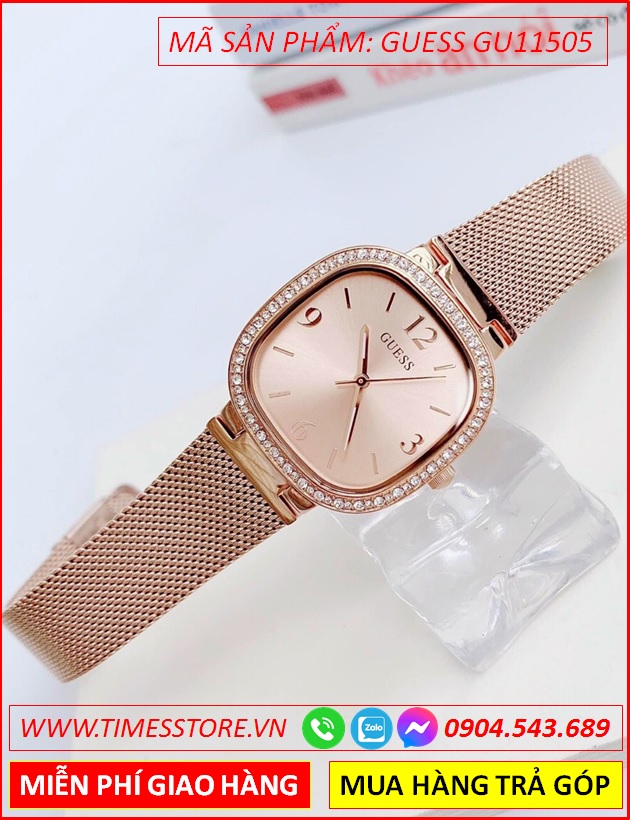 dong-ho-nu-guess-mat-vuong-day-mesh-luoi-rose-gold-timesstore-vn