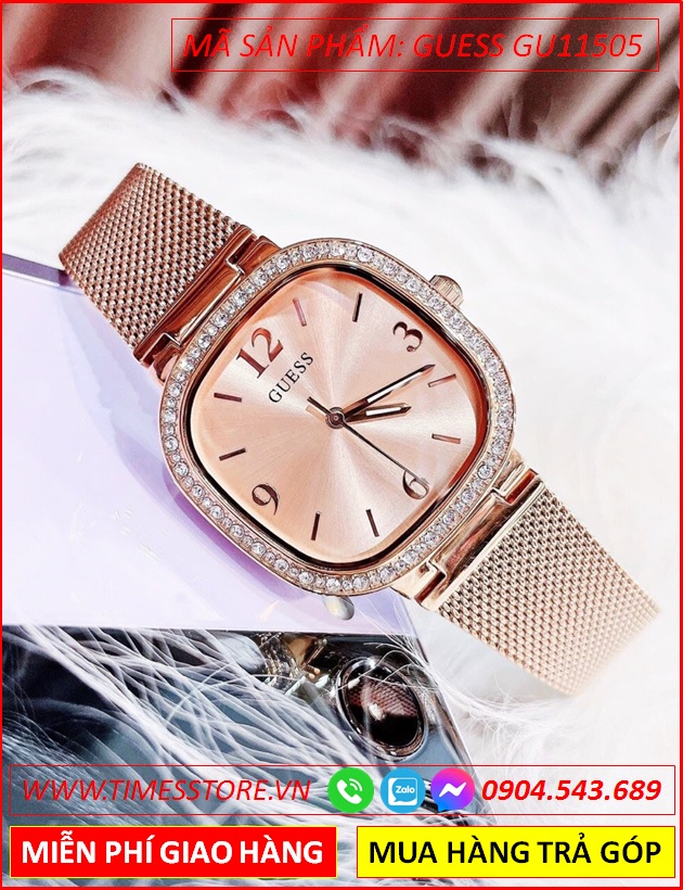 dong-ho-nu-guess-mat-vuong-day-mesh-luoi-rose-gold-timesstore-vn