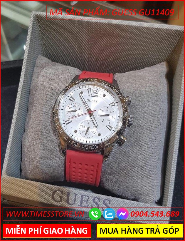 dong-ho-nu-guess-tachymeter-mat-chronograph-day-cao-su-do-timesstore-vn