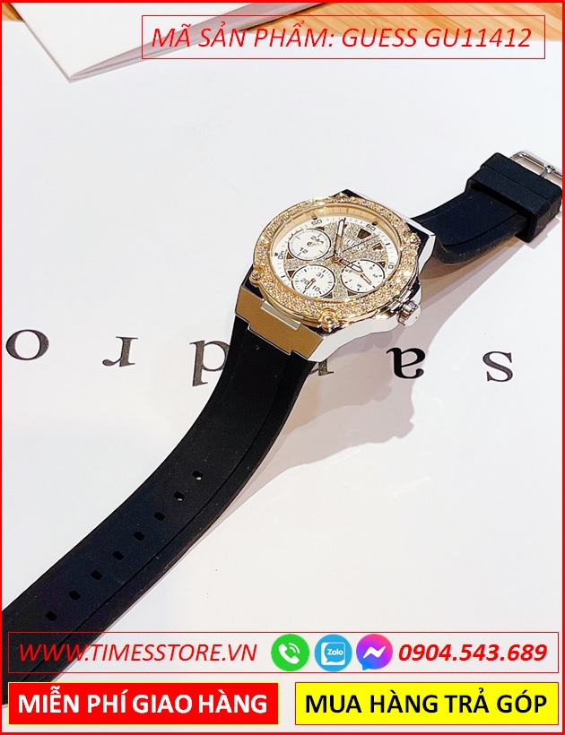 dong-ho-nu-guess-tua-hublot-mat-dinh-da-day-silicone-den-timesstore-vn