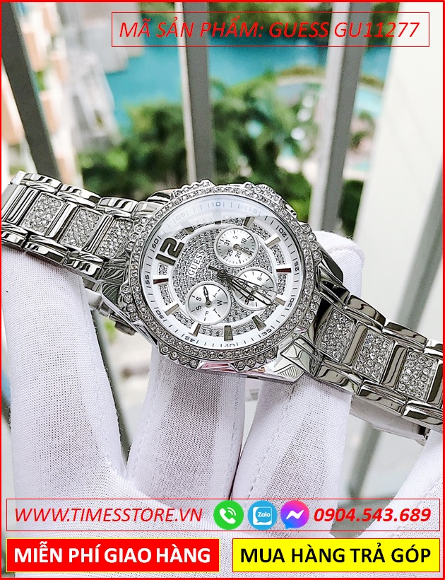 dong-ho-nu-guess-unisex-mat-tron-dinh-full-da-swarovski-day-kim-loai-silver-thoi-trang-dep-timesstore-vn