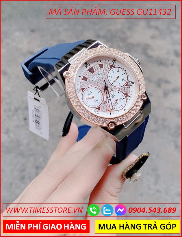 dong-ho-nu-guess-zena-rose-gold-day-silicone-xanh-navy-timesstore-vn