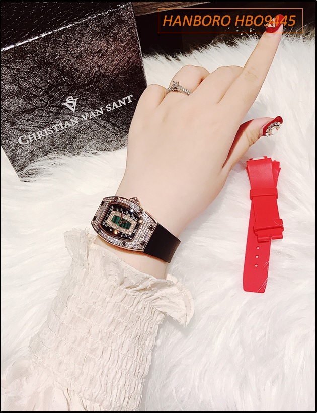 dong-ho-nu-hanboro-phien-ban-richard-mille-23-ty-mat-oval-swarovski-rose-gold-day-silicone-trang-hotgirl-dep-gia-re-timesstore