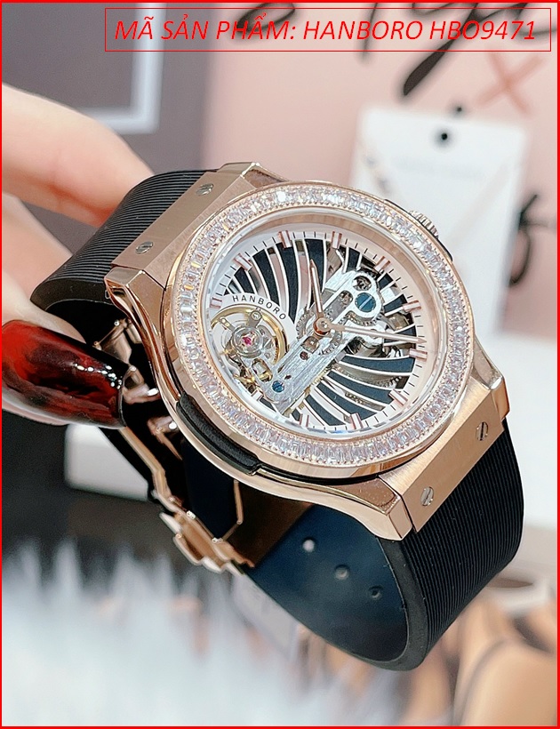 dong-ho-nu-hanboro-tu-dong-automatic-mat-tron-rose-gold-day-silicone-chinh-hang-dep-gia-re-timesstore-vn