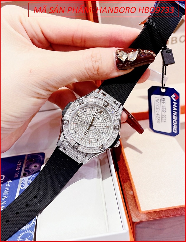 dong-ho-nu-hanboro-tua-hublot-mat-full-da-swarovski-day-sillicone-timesstore-vn