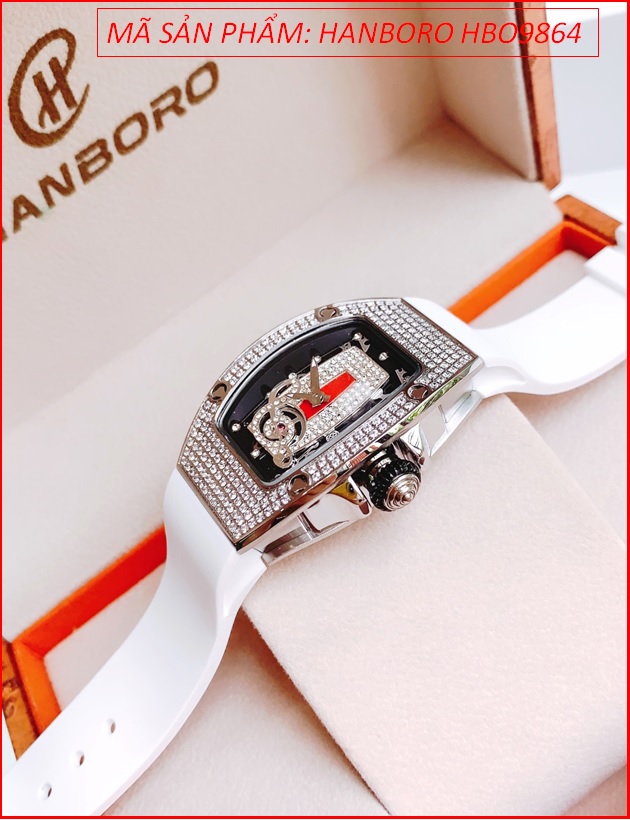 dong-ho-nu-hanboro-tua-richard-mille-dinh-da-day-silicone-tranh-timesstore-vn