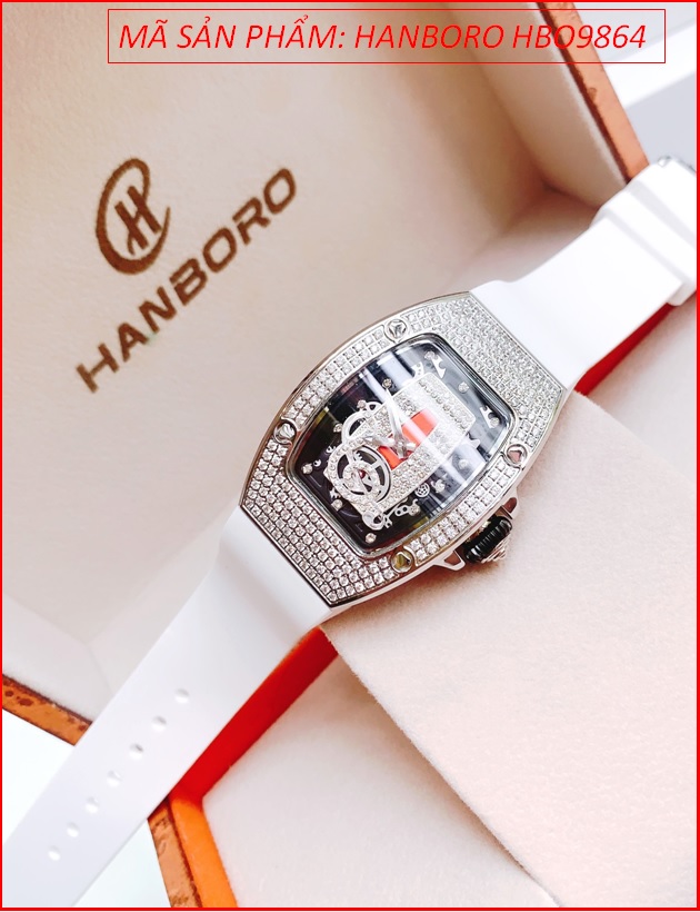 dong-ho-nu-hanboro-tua-richard-mille-dinh-da-day-silicone-tranh-timesstore-vn