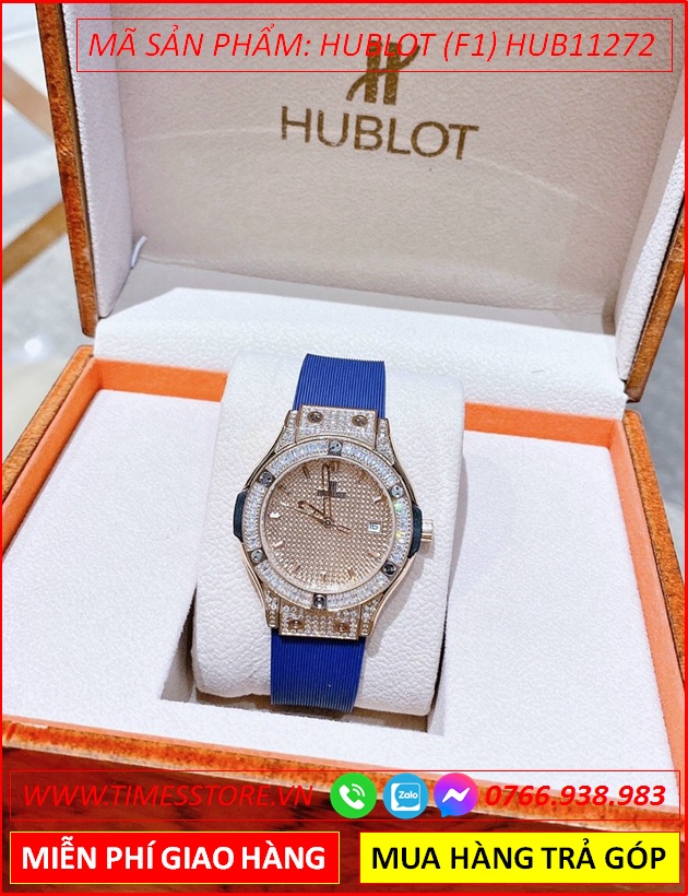 dong-ho-nu-hublot-f1-classic-full-da-rose-gold-silicone-xanh-timesstore-vn