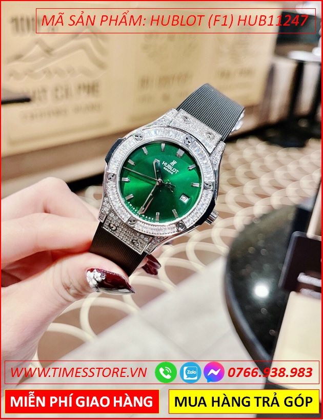 dong-ho-nu-hublot-f1-classic-fusion-mat-xanh-la-dinh-da-silicone-timesstore-vn