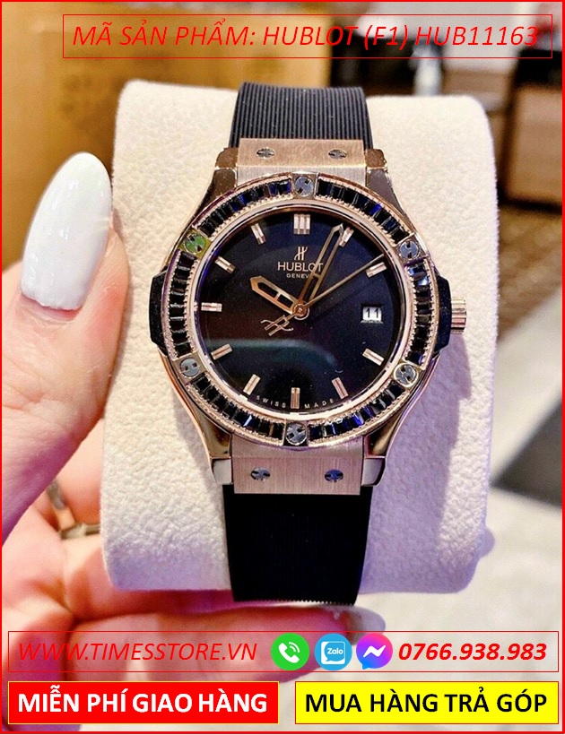 dong-ho-nu-hublot-f1-geneve-dinh-da-den-rose-gold-silicone-timesstore-vn