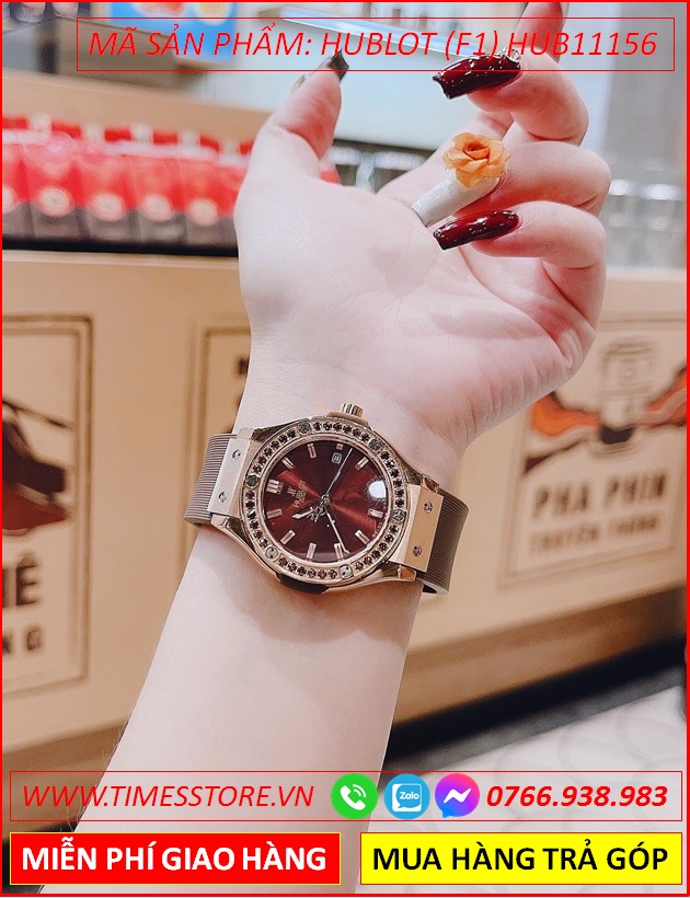 dong-ho-nu-hublot-f1-geneve-dinh-da-nau-silicone-nau-timesstore-vn