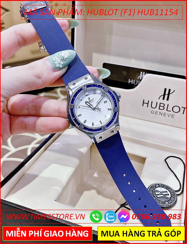 dong-ho-nu-hublot-f1-geneve-mat-trang-silicone-xanh-timesstore-vn