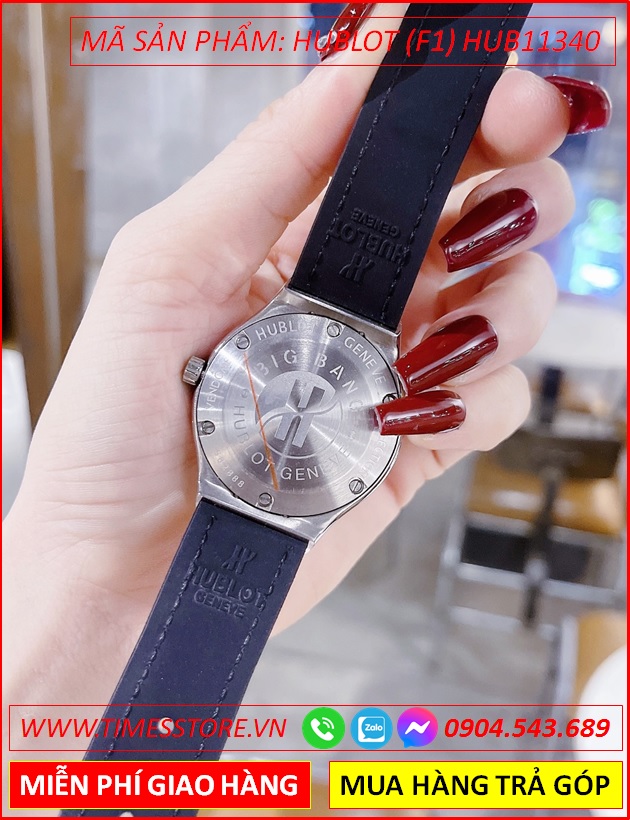 dong-ho-nu-hublot-f1-mat-tron-dinh-da-day-da-xam-boc-silicone-timesstore-vn