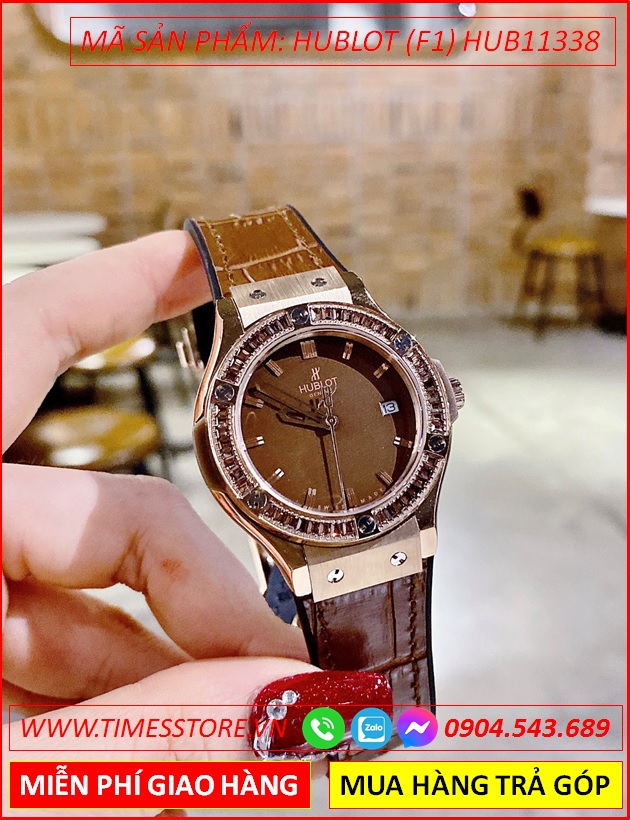 dong-ho-nu-hublot-f1-mat-tron-dinh-da-nau-day-da-nau-boc-silicone-timesstore-vn